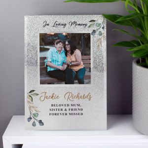 Personalised In Loving Memory 4x4 Inch Glitter Photo Frame