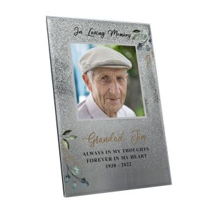Personalised In Loving Memory 4x4 Inch Glitter Photo Frame