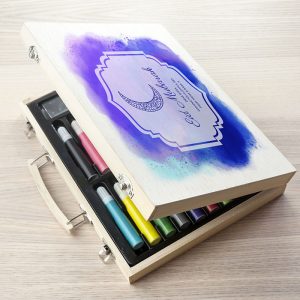 Kid's Personalised Eid Mubarak Colouring Set Art Case