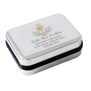 Personalised First Holy Communion Necklace Gift Box Chalice