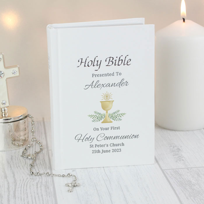 Personalised First Holy Communion Bible For Boy or Girl