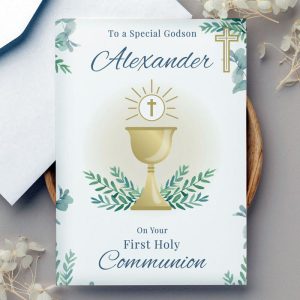 Personalised First Holy Communion Eucharist Card