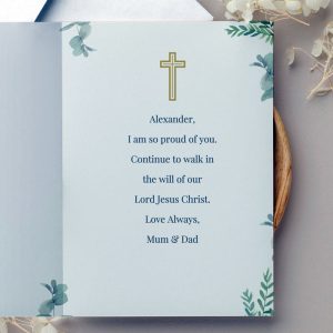 Personalised First Holy Communion Eucharist Card