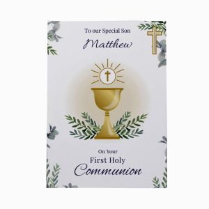 Personalised First Holy Communion Eucharist Card