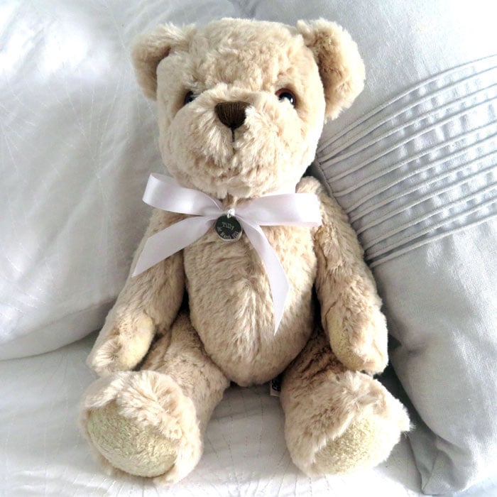 Personalised Teddy Bear & Stainless Steel Duchess Disc
