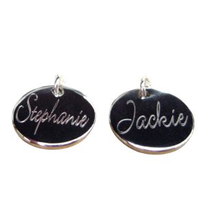 Personalised Luxury Teddy Bear & Script Name Disc