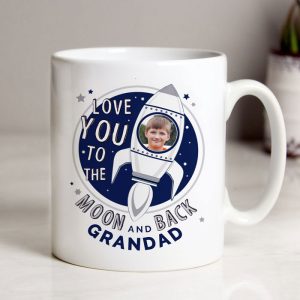Personalised Moon & Back Photo Upload Ceramic Mug