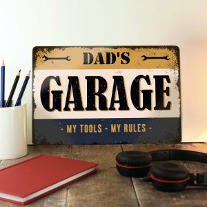 Personalised Men's Aluminium Metal Sign Man Cave Garage Shed