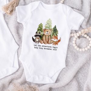 Personalised Woodland Baby Vest - Various Sizes