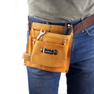 Personalised Dad's Six Pocket Leather Tool Belt