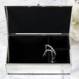 Personalised Botanical Large Mirrored Jewellery Box