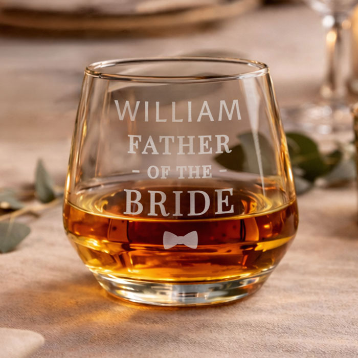 Personalised Father of the Bride Tumbler Thank You Gift