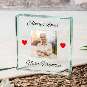 Always Loved Glass Memorial Photo Upload Token
