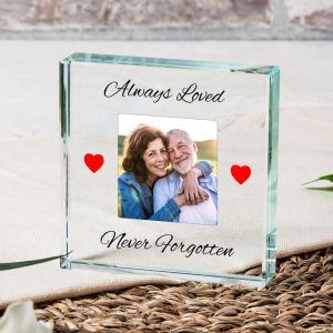 Always Loved Glass Memorial Photo Upload Token