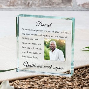 Memorial Photo Upload Glass Token Until We Meet Again