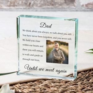 Memorial Photo Upload Glass Token Until We Meet Again