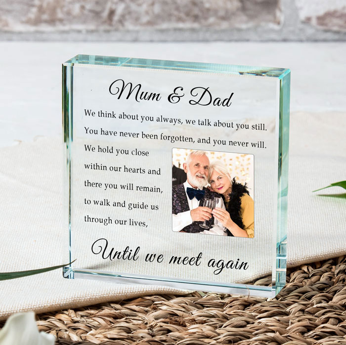 Memorial Photo Upload Glass Token Until We Meet Again