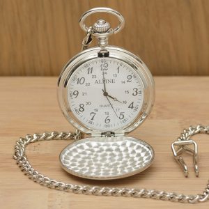 Personalised Engraved Father of the Groom Pocket Watch