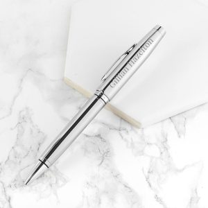 Personalised Engraved Cross Coventry Ballpoint Pen Chrome