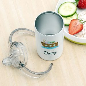 Personalised Noah's Ark Stainless Steel Sippy Cup