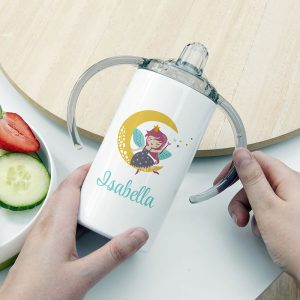 Personalised Fairy Girl's Stainless Steel Sippy Cup