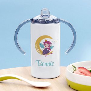 Personalised Fairy Girl's Stainless Steel Sippy Cup