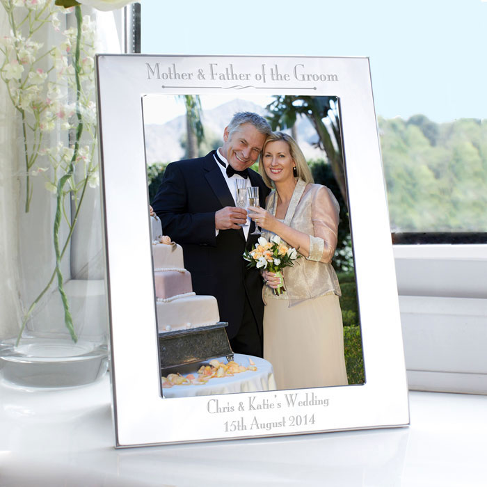 Personalised Mother & Father of the Groom Photo Frame