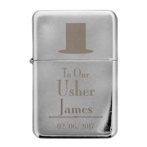 Personalised Usher Lighter Wedding Appreciation Gift