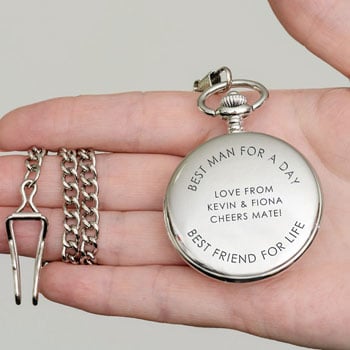 Personalised Pocket Watch Best Man For A Day