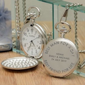 Personalised Pocket Watch Best Man For A Day
