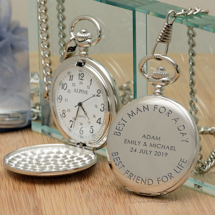 Personalised Pocket Watch Best Man For A Day