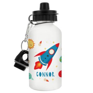 Personalised Space Rocket Water Bottle Drinks Flask