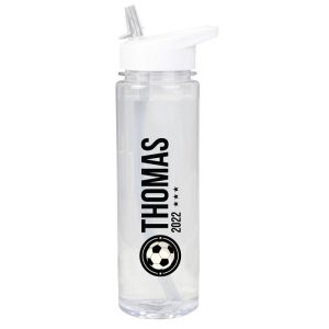 Personalised Football Badge BPA-Free Water Bottle