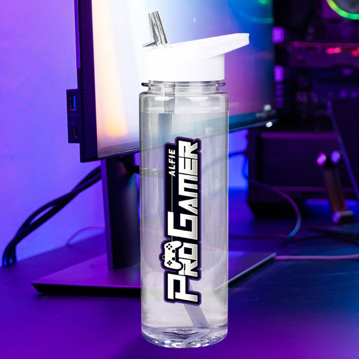 Personalised Pro Gamer BPA-Free Water Kid's Bottle 800ml