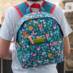Girl's Personalised Fairies In The Garden Backpack