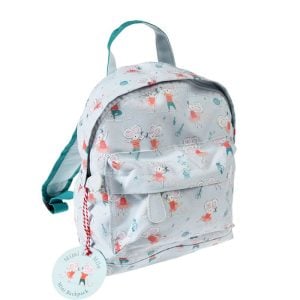 Girl's Personalised Embroidered Mouse Backpack Bag