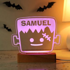 Kid's Personalised Frankenstein LED Halloween Decoration