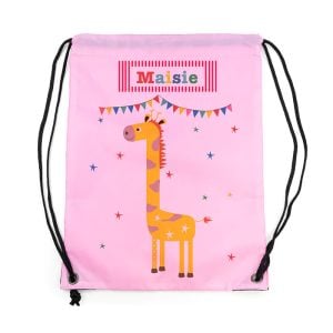 Personalised Children's Giraffe Waterproof Swim Kit P.E. Bag