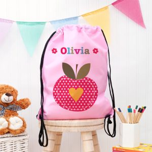 Personalised Girl's Pink Waterproof Swim Bag - 10 Designs