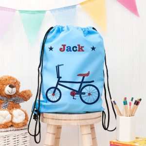 Boy's Personalised Sky Blue Waterproof Swim Kit or P.E. Bag