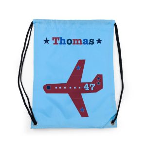 Boy's Personalised Sky Blue Waterproof Swim Kit or P.E. Bag