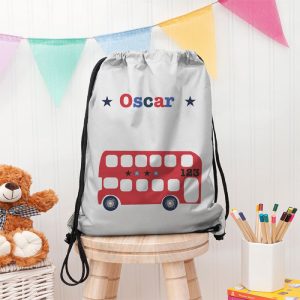 Personalised Boy's Silver Waterproof Swim Bag or PE Kit Bag