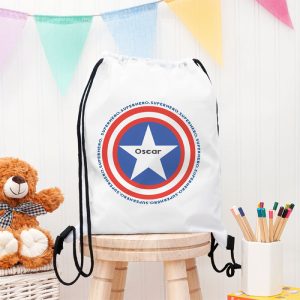 Personalised Superhero Waterproof Swim Bag or School PE Bag