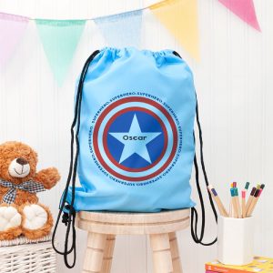Personalised Superhero Waterproof Swim Bag or School PE Bag