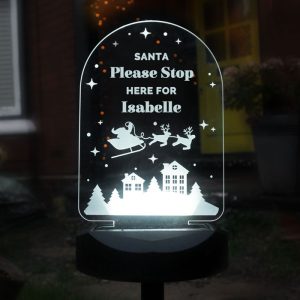 Personalised Christmas Outdoor Solar Light Up Sign