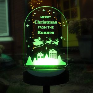 Personalised Christmas Outdoor Solar Light Up Sign
