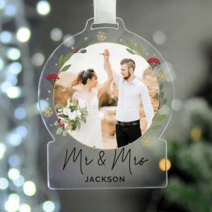Personalised Photo Upload Acrylic Christmas Tree Decoration