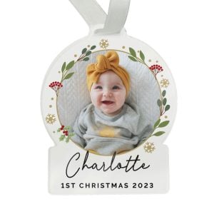 Personalised Photo Upload Acrylic Christmas Tree Decoration