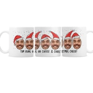 Personalised Photo Upload Ceramic Santa Mug