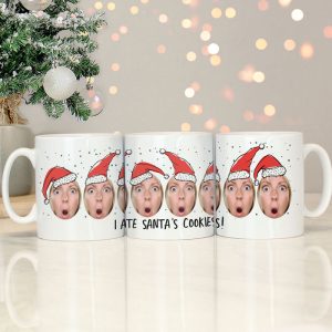 Personalised Photo Upload Ceramic Santa Mug